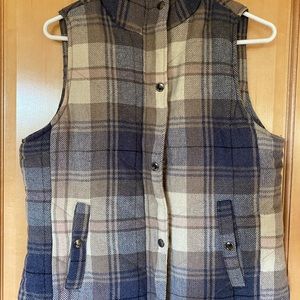 thread and supply plaid vest